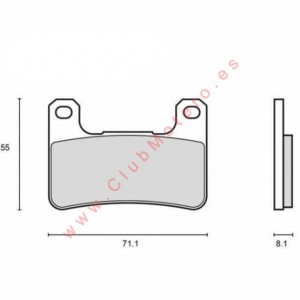 Pastilla M11 8 Z03 Brembo...