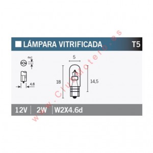 Caja de 10 lámparas 12V2W