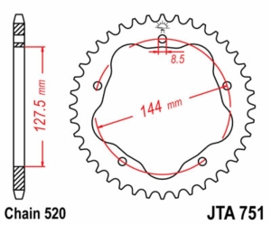 Corona JT SPROCKETS acera...