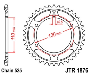 Corona JT SPROCKETS acero...