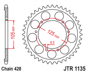 Corona JT SPROCKETS acero...