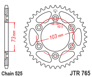 Corona JT SPROCKETS acero...