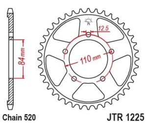 Corona JT 1225, 40 dientes,...