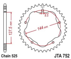 Corona JT 525 de aluminio...