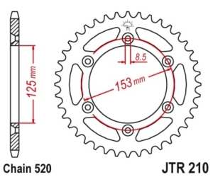 Corona JT 210 de acero con...