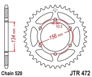 Corona JT 472 de acero con...