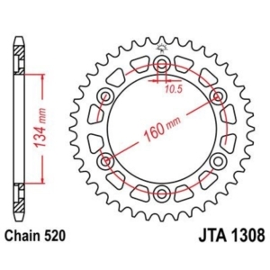 Corona JT 1308 de aluminio...