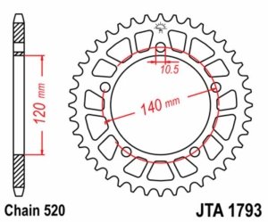 Corona JT 1793 de aluminio...