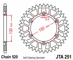 Corona JT 251 de aluminio...