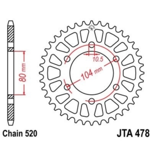 Corona JT 478 de aluminio...