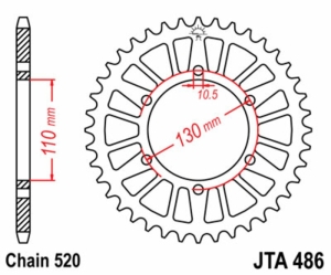 Corona JT 486 de aluminio...