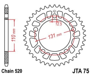 Corona JT 75 de aluminio...