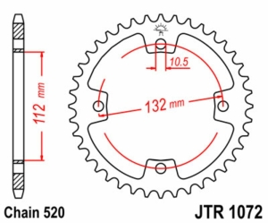 Corona JT SPROCKETS acero...