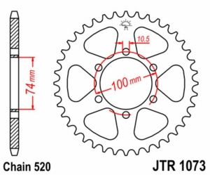 Corona JT SPROCKETS acero...