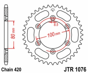 Corona JT SPROCKETS acero...