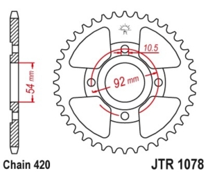 Corona JT 1078 de acero con...