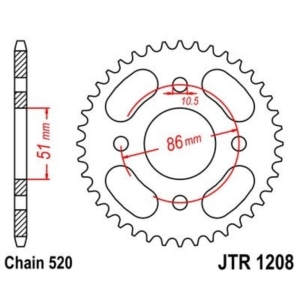 Corona JT 1208 de acero con...