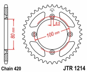 Corona JT SPROCKETS acero...