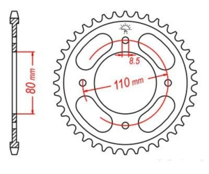 Corona JT SPROCKETS acero...