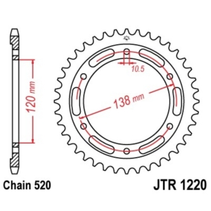 Corona JT 1220 de acero con...