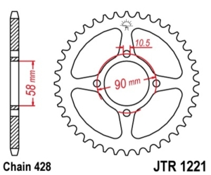 Corona JT SPROCKETS acero...