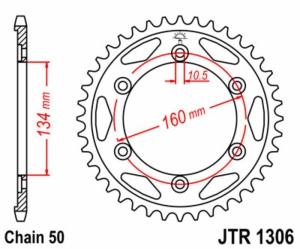 Corona JT SPROCKETS acero...