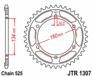 Corona JT 1307 de acero con...