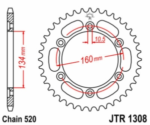 Corona JT SPROCKETS acero...