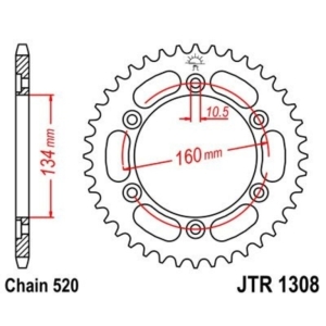 Corona JT 1308 de acero con...