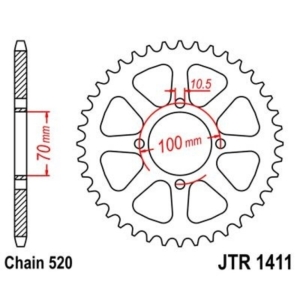 Corona JT 1411 de acero con...