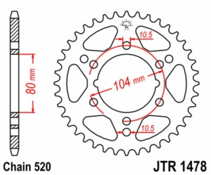 Corona JT SPROCKETS acero...