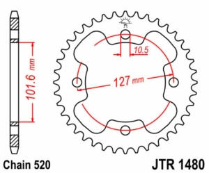 Corona JT SPROCKETS acero...