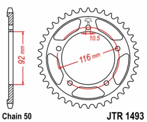 Corona JT 1493 de acero con...