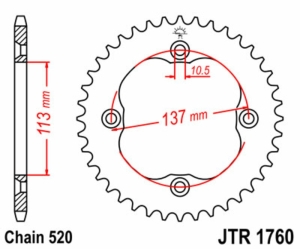 Corona JT SPROCKETS acero...