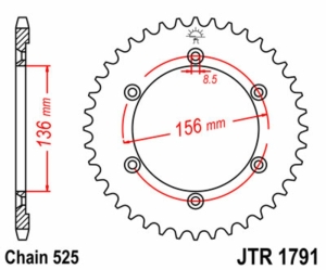 Corona JT SPROCKETS acero...