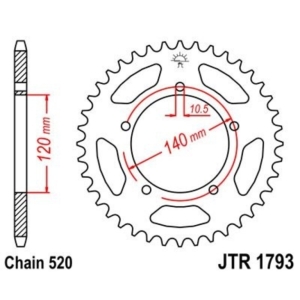 Corona JT 1793 de acero con...