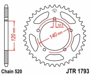 Corona JT SPROCKETS acero...