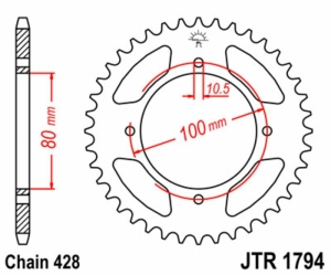 Corona JT SPROCKETS acero...