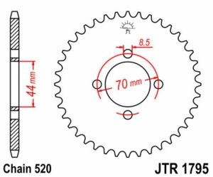 Corona JT SPROCKETS acero...