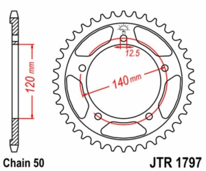 Corona JT SPROCKETS acero...