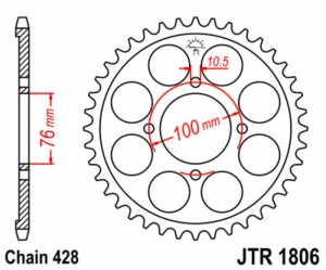 Corona JT SPROCKETS acero...