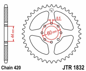 Corona JT SPROCKETS acero...