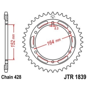 Corona JT 1839 de acero con...