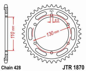 Corona JT SPROCKETS acero...