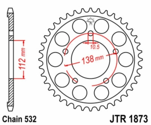 Corona JT 1873 de acero con...