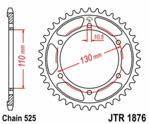 Corona JT SPROCKETS acero...