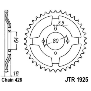 Corona JT 1925 de acero con...