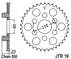 Corona JT SPROCKETS acero...