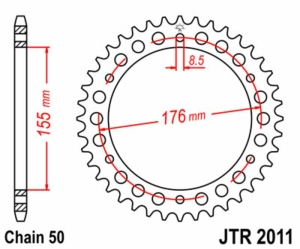 Corona JT SPROCKETS acero...