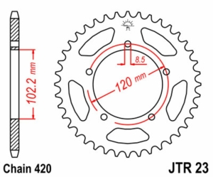 Corona JT SPROCKETS acero...